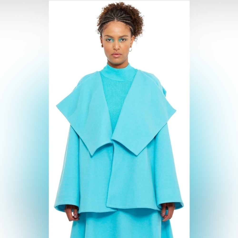 NWT- CHAOUICHE Women's Star Coat- COLOR: Blue SIZE: XL NEW IN PACKAGE